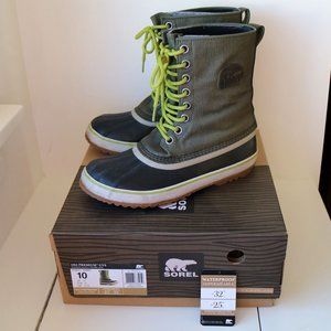 Sorel 1964 Premium CVS Winter Waterproof Boot GUC Women's Size 10 Peatmoss Black